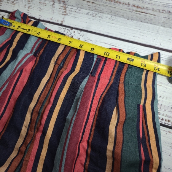 FARM RIO Augustine Striped Wide Leg Linen blend Pants Anthropologie Size XS - Picture 7 of 16